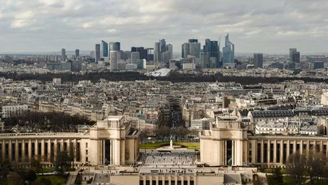 Paris skyline view from Eiffel Tower Foto stock