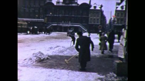 Paris in the snow. 1960 動画素材 230127746