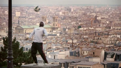 PARIS - Soccer in Paris Panoramic - multi-angles! Stock Footage 65649678