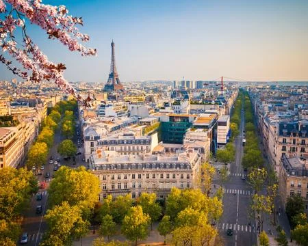 Paris at spring Foto stock