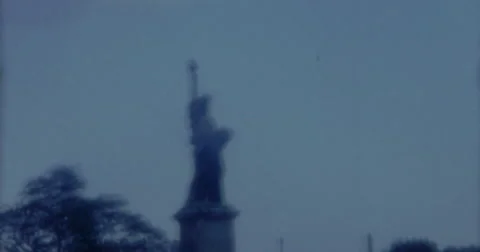 Paris statue of Liberty Eifel Tower 60s Vintage 16mm Stock Footage 46554950