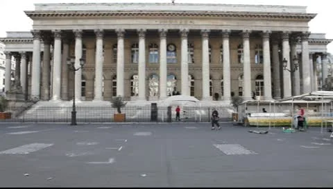 Paris Stock Exchange Stock Footage 8837456