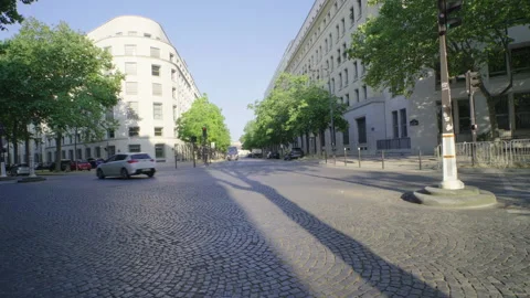 Paris street empty Stock Footage 245838627