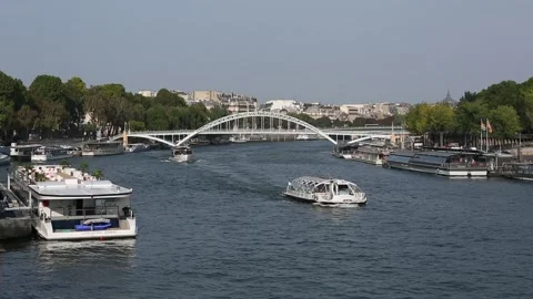 Paris Street Scene Stock Footage 203257858