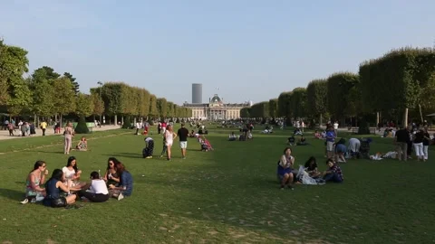 Paris Street Scene Stock Footage 203260150
