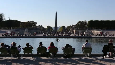Paris Street Scene Stock Footage 203376675