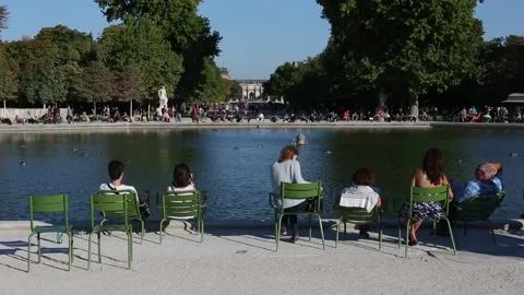 Paris Street Scene Stock Footage 203377256
