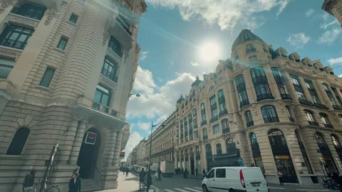 Paris streets 5 Stock Footage 346004678