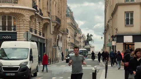 Paris streets 6 edit Stock Footage 346004695