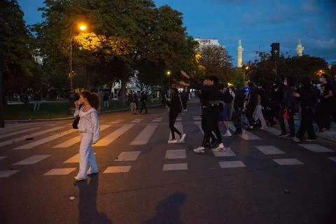 Paris Students Protest School Conditions 스톡 사진