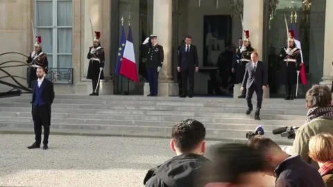 Paris summit seeks to consolidate long-term peace support for Ukraine, París, FR Stock Footage 305158669