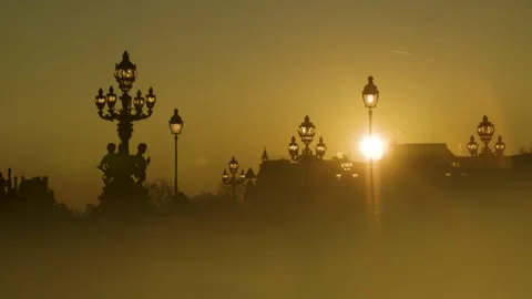 Paris at sunrise Stock Footage 340201281