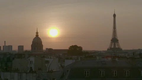 PARIS SUNSET 02 스톡 동영상 95169314