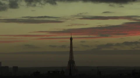 Paris - sunset Stock-Footage 146527999