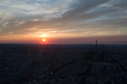 Paris at sunset Foto stock