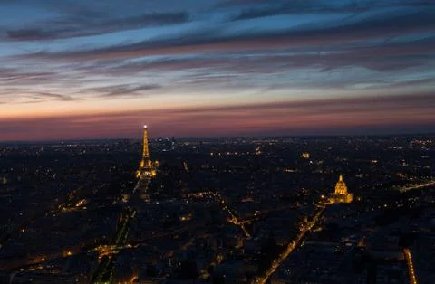 Paris at sunset Foto stock