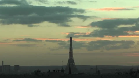 Paris - sunset (timelapse) Stock-Footage 146548268