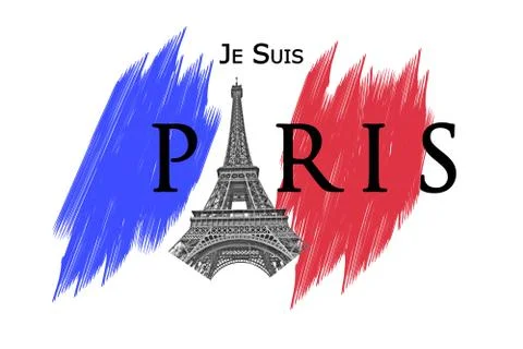 Paris terror attack Stock-Illustration