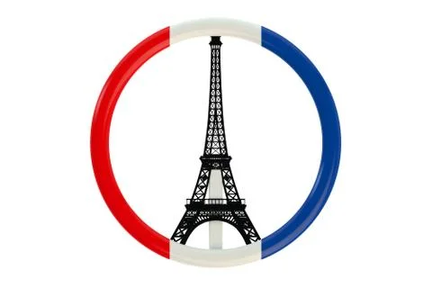 Paris terror attacks symbol Stock-Illustration