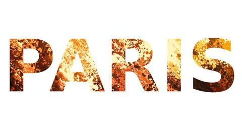 PARIS text image - Typography stock design word image Stock Illustration