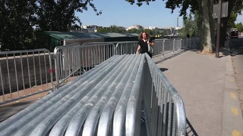 Paris tightens security ahead of imminent opening of Olympic Games, París, FR -  Stock Footage 279654631