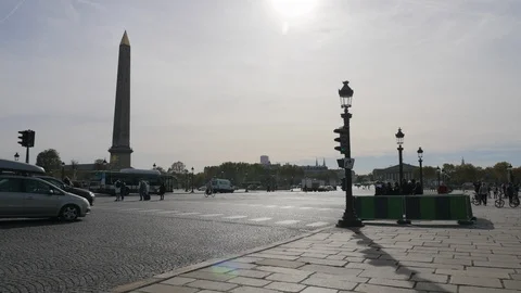 Paris timelapse museum area Video stock 122287618