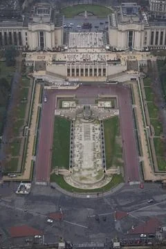 Paris from the top of the Eiffel tower Stock Photos