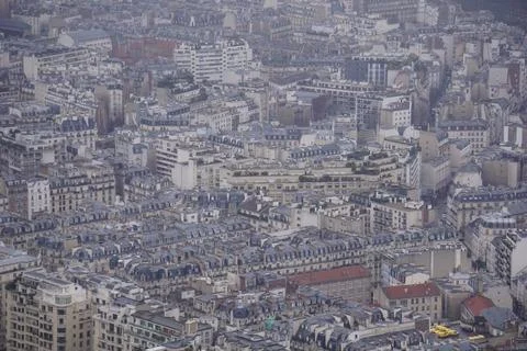 Paris from the top of the Eiffel tower Stock Photos