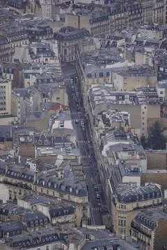 Paris from the top of the Eiffel tower Stock Photos