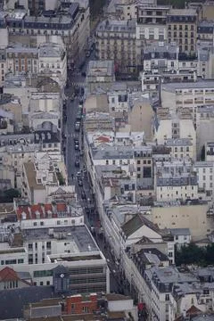Paris from the top of the Eiffel tower Stock Photos