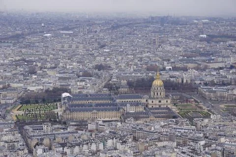 Paris from the top of the Eiffel tower Stock Photos