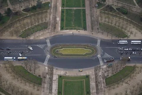 Paris from the top of the Eiffel tower Stock Photos