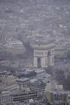 Paris from the top of the Eiffel tower Stock Photos