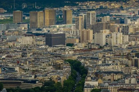 Paris top view Stock Photos