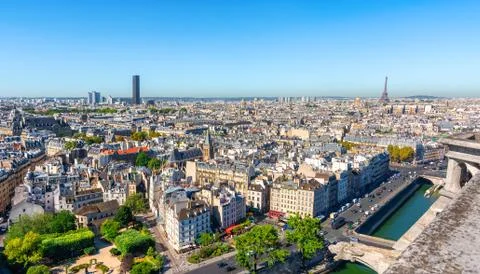 Paris top view Stock Photos