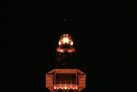 Paris Tower Tilt Down Stock Footage 97775753