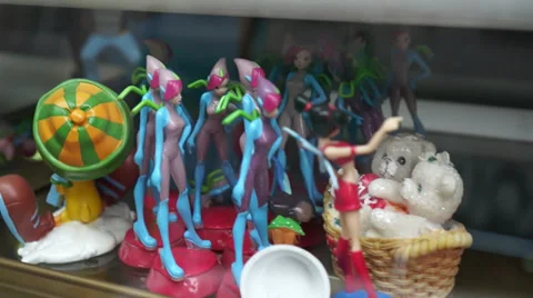 Paris toys in a display window Video stock 33067079