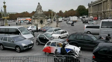 Paris traffic 9. Stock Footage 866696