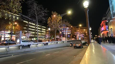Paris Traffic Stock Footage