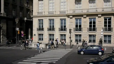Paris traffic10. Stock Footage 874432
