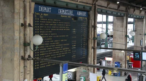 Paris Train Station 動画素材 37190850