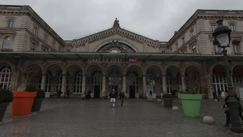 Paris train Station Stock Footage 126644549