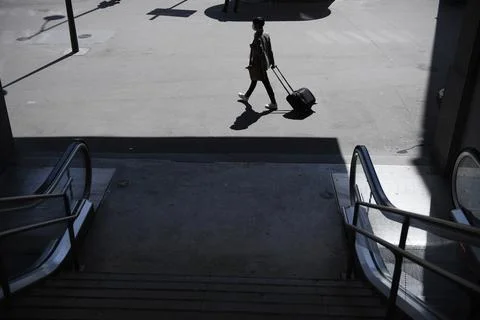 Paris train stations during coronavirus pandemic, France - 08 May 2020 Stock Photos