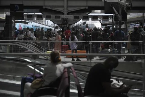 Paris train stations during coronavirus pandemic, France - 08 May 2020 Stock Photos