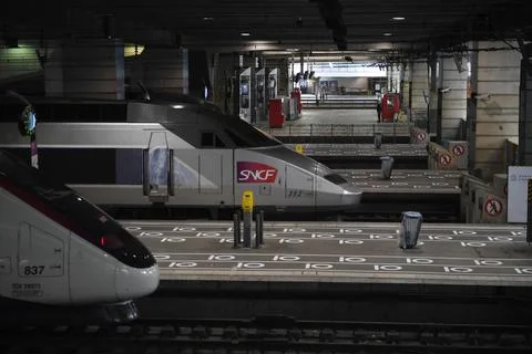 Paris train stations during coronavirus pandemic, France - 08 May 2020 Foto stock