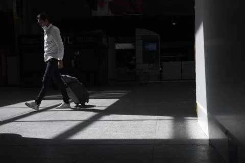 Paris train stations during coronavirus pandemic, France - 08 May 2020 Stock Photos
