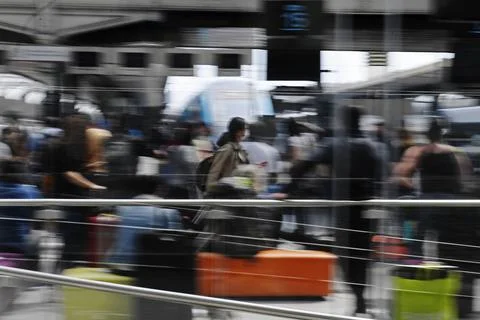 Paris train stations during coronavirus pandemic, France - 08 May 2020 Stock Photos