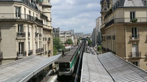 Paris transport Stock Footage 34559337