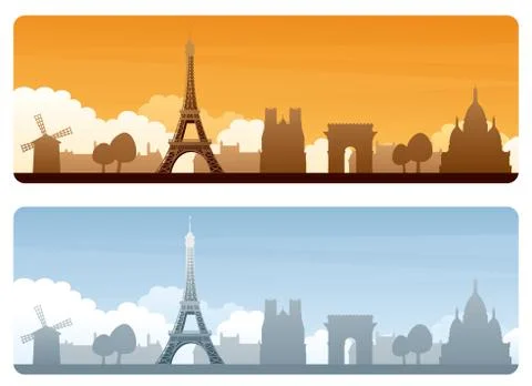 Paris travel Stock Illustration