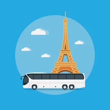 Paris travel Stock Illustration